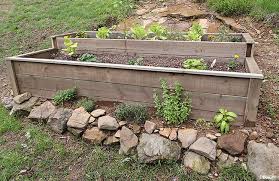 How to build a raised garden bed on a slope. How To Build An Organic Raised Bed On A Sloped Yard Deeply Southern Home