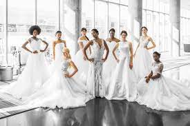 5 Black Wedding Dress Designers You Should Be Wearing Down The Aisle Black Nuptials Bridal Expo Wedding Dresses Black Wedding Dresses