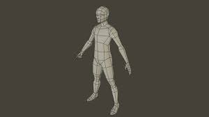 Learn how to easily model a low poly character in blender 2.9x. Low Poly Male Base Mesh By Decodigo Low Poly Character 3d Modeling Character 3d Character Model