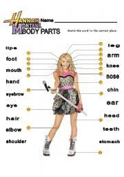 Learn tamil through english with simple. Hannah Montana Body Parts Esl Worksheet By Zavaletar
