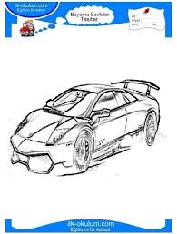 Ver más ideas sobre carros para colorear, dibujos de coches, autos infantiles. Lamborghini Boyama Sayfasy Coloring And Drawing