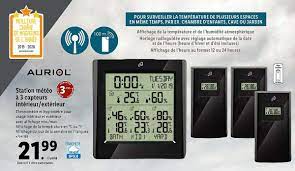 Portail des communes de france : Offre Station Meteo A 3 Capteurs Interieur Exterieur Auriol Chez Lidl