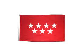 Die flagge der autonomen gemeinschaft madrid die flagge der stadt madrid diese seite ist eine begriffsklärung zur unterscheidung mehrerer mit demselben wort bezeichneter begriffe. Flagge Fahne Spanien Madrid Gunstig Kaufen Flaggenfritze De