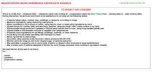 The cover letter ending should sign off with a call to action. Cdp Pastry Experience Certificates