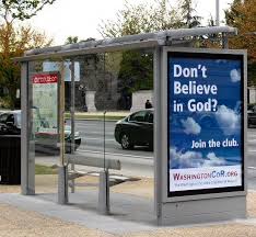 Atheist Bus Shelter Ads Go Up In Washington D C Outdoor Advertising Skin Cosmetic Surgery