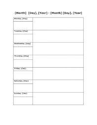 28 free weekly schedule templates excel word templatearchive