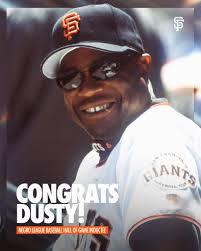 Moving the game forward. Congratulations to Dusty Baker