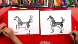 How To Draw A Realistic Husky Art For Kids Hub Art for kids hub page 129 kids youtube.