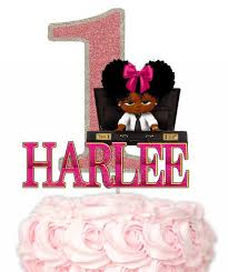 2nd Birthday Black Boss Baby Cake I Love This One The Name Is Magenta Glitter To Match Her Hair Bow To Order Put The Name Baby Birthday Party Girl Baby Birthday Party Baby 1st Birthday