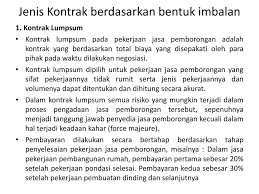 Demikian perjanjian kerja dibidang jasa konsultan dan bantuan hukum ini dibuat dan mulai mengikat sejak ditanda tanganinya surat perjanjian ini. Jenis Dan Penyusunan Kontrak Ppt Download