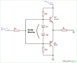 Push Pull Amplifier Circuit Diagram Class A Class B And