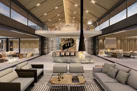 This shaker style bar created using homecrest cabinetry and floating shelves. Contemporary Ranch Style House With Strong Timber And Stone Features Idesignarch Interior Design Architecture Interior Decorating Emagazine