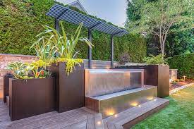 I used to have an old deck, as well as some out of control bushes and dirt. Stainless Steel Spa Hot Tub Luxury Hot Tubs Diamond Spas