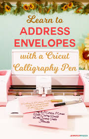 Cricut Writing And Pen Tutorial Tips And Tricks Jennifer Maker Cricut Invitations Cricut Wedding Addressing Envelopes