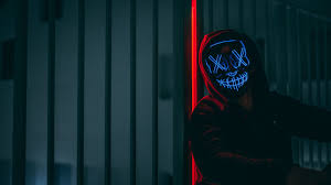 Discover the ultimate collection of the top 49 neon wallpapers and photos available for download for free. Mask Hood Neon Wallpaper 4k Best Of Wallpapers For Andriod And Ios