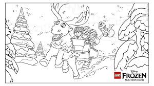 Frozen Northern Lights Coloring Fun Coloring Pages Lego Coloring Lego Coloring Sheet