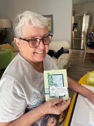 We did it!! We had so much fun gathering over the weekend. Making lots of  fun folds, laughing sharing and a fun game. Congratulations Sal Strohm