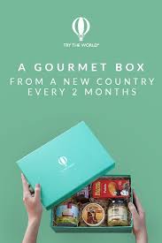 Travel Around The World With Try The World Every 2 Months Receive A Gourmet Box From A Different Country Careful Try The World Gourmet Box Different Recipes