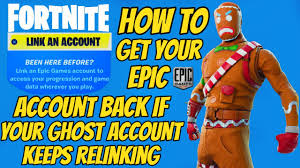 If you only play on pc, mac, ios, or android devices, you don't have to worry about linking any other accounts. Fortnite How To Get Your Epic Account Back If Your Ghost Account Relinks Youtube