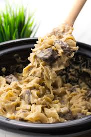 This is the type of recipe you can leave sitting cooking all day with tender chunks of beef that have been slow cooked to perfection, you'll only want to make crock pot beef stroganoff and never any other version! Crock Pot Beef Stroganoff Easy Peasy Meals