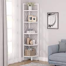 This Narrow Shelving Unit Fits Great In Any Corner Of The Living Room Bedroom Home Of Living Room Corner Decor Living Room Corner Living Room Decor Apartment