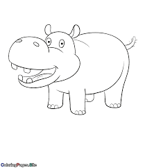 Hippo Coloring Page Turtle Coloring Pages Penguin Coloring Pages Online Coloring For Kids
