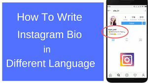 How To Write Instagram Bio In Different Languages Youtube