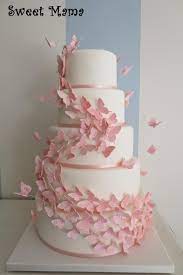 Pink Butterflies Wedding Cake Butterfly Wedding Cake Butterfly Birthday Cakes Quinceanera Cakes