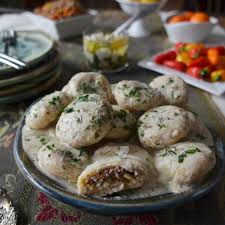 Kurdish Dumplings In Yogurt Recipe Recipe Ground Beef Recipes Healthy Recipes Kurdish Food