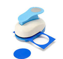 Circle Punch Craft Lever 3/8+5/8+1 Inch (8mm+16mm+25.4mm) Shape Handmade  Paper Punch Candy Color By Random