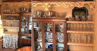 I moved my large hutch to a living room wall after remodeling our living room/dining room and taking down a wall to our kitchen. Project Built In China Cabinet And Dining Room Storage Project Small House