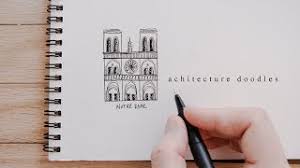 Architectural interiors of long rooms, object concepts, concept art. How To Draw Buildings Architecture Doodles For Beginners Youtube
