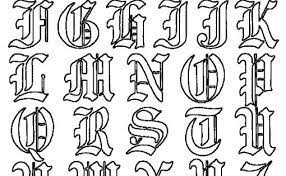 The english alphabet consists of 26 letters: Old English Letter Tattoo Designs