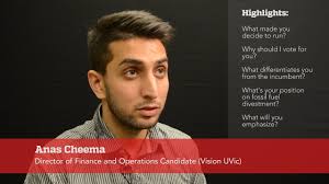 Anas Cheema, Director of Finance and Operations Candidate (Vision UVic)