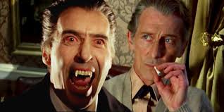 An illustrated portrait of peter cushing as van helsing from the hammer horror films. Every Way Peter Cushing S Van Helsing Killed Christopher Lee S Dracula