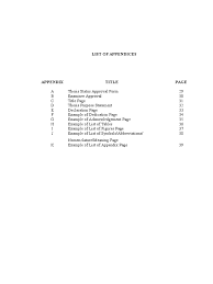 Later in the document, you'd insert (see appendix b) and so on. List Of Appendices
