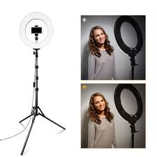 14 Led Photography Beauty Ring Lighting Videography 2m Light Stand Shopee Singapore