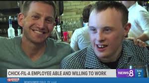 Chick-fil-A employee able and willing to work