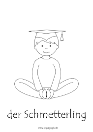 Kinderyoga Ausmalbild Schmetterling Yoga Fur Kinder Kinderyoga Kinderyoga Ubungen