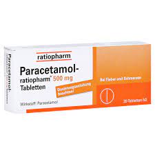 Paracetamol Ratiopharm 500 Mg Tabletten 20 St Bei Apo Rot Kaufen
