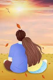 Download gambar pemandangan untuk wallpaper. Tanabata Valentines Day Romantic Sunset Gambar Romantis Matahari Terbenam Ilustrasi Pasangan