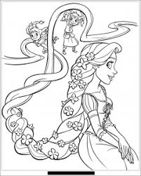 In the meantime gothel isolated rapunzel from the world and took charge of raising her as his daughter. Tangled Free Printable Coloring Pages For Kids