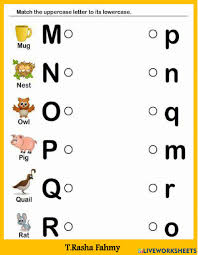 Children should match the train carriages with the right upper and lower case . Match The Uppercase Letter To Its Lowercase Worksheet