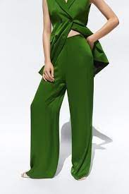 pantalon vert femme zara Off 71% - www.svrinfotech.net
