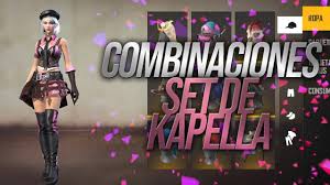 Impulsiona também os efeitos das habilidades de cura de personagens. Las Mejores Combinaciones Con El Set De Kapella Free Fire Mateo Xd Youtube