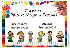 Affichette Pour La Porte Affiche De Porte Etiquette Prenom Maternelle Affiche De Classe