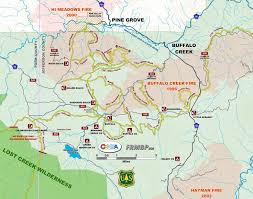 Usfs Official Map Buffalo Creek Co Mountain Bike And Hiking Trail System Buffalo Creek Mountain Bike Trails Map