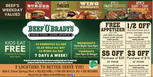 Beef O Bradys Beef Food Coupon Children Eating