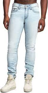 True Religion Mens Geno No Flap Big T Slim Jeans