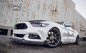 Download Wallpapers Ford Mustang S550 Supercars 2016 Cars Tuning Abandoned Factory White Mustang Besthqwallpapers Com Ford Mustang Mustang Super Cars